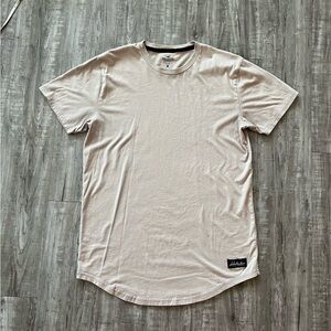 Tan Hollister Curved Hem Tee